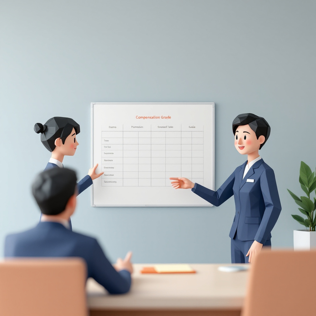 人事企画・制度設計のキャラクターイラスト
